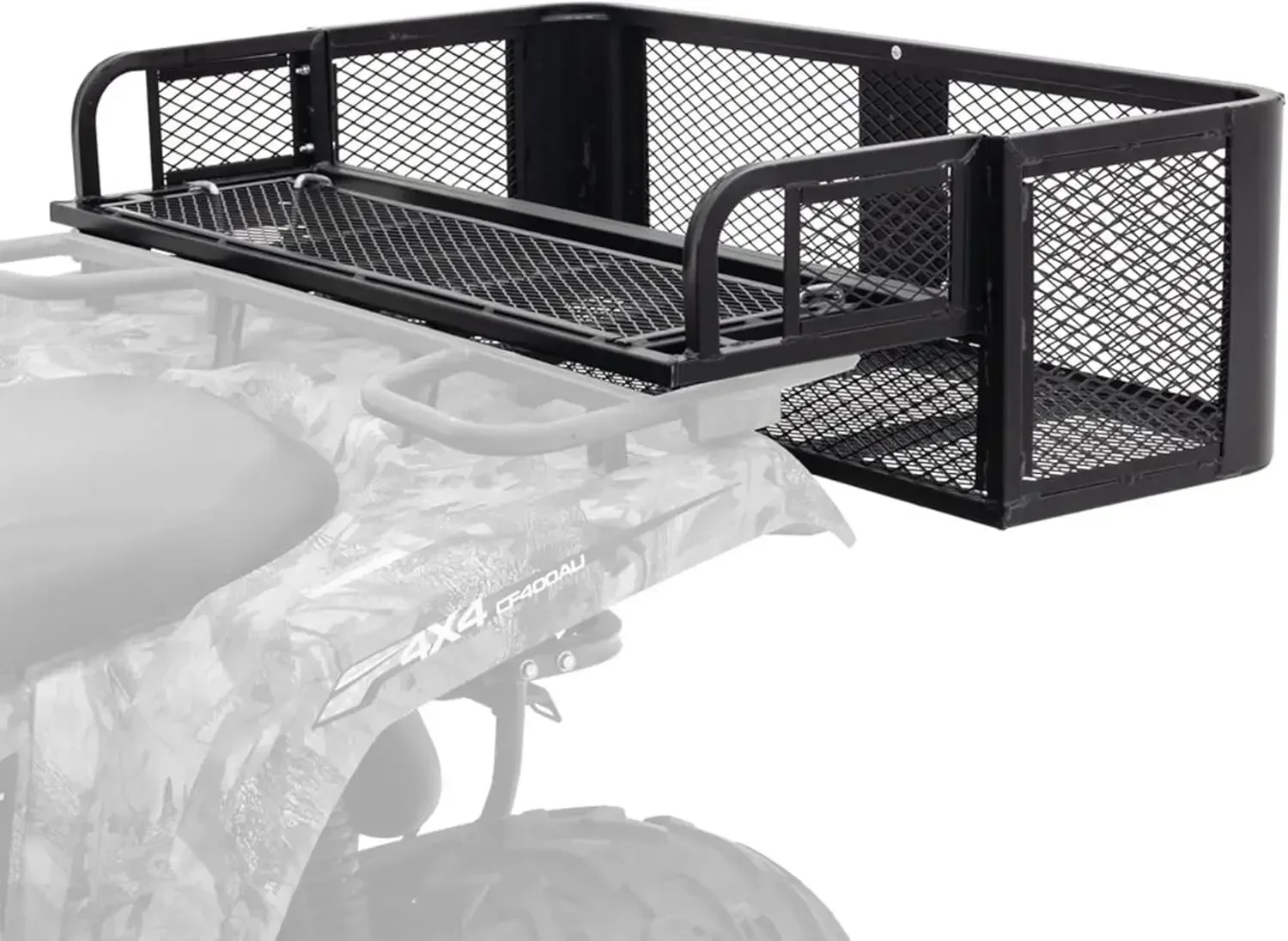 Rear ATV Cargo Carrier Basket 150 lb Capacity Universal Storage Rack, Steel Mesh Surface
Rear ATV Cargo Carrier Basket 150 lb Capacity Universal Storage Rack, Steel Mesh Surface