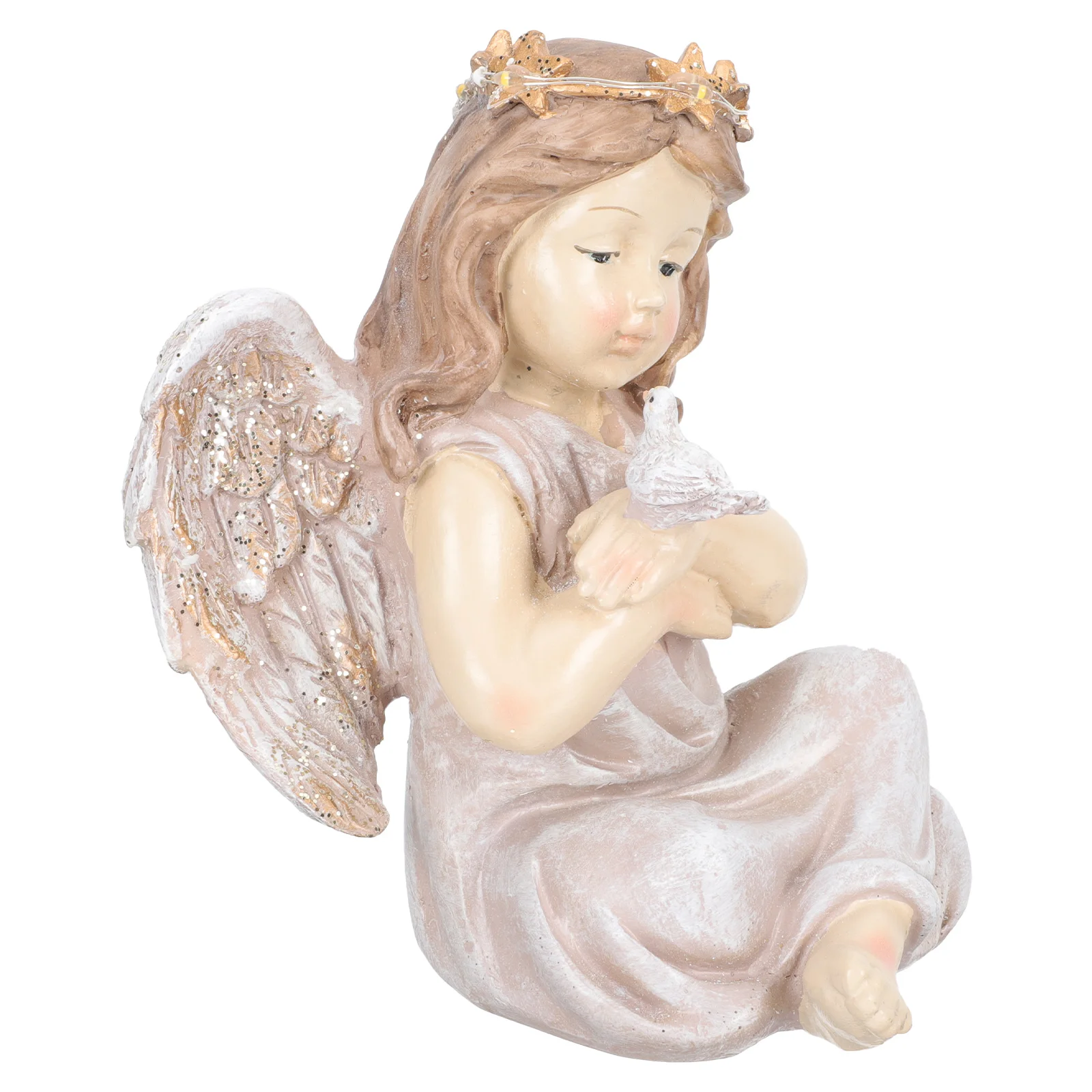 Resin Angel Figurine Retro Home Decor Statue Non Fading Eco Friendly Compact Desktop Craft Adornment Lovely naments
Resin Angel Figurine Retro Home Decor Statue Non Fading Eco Friendly Compact Desktop Craft Adornment Lovely naments