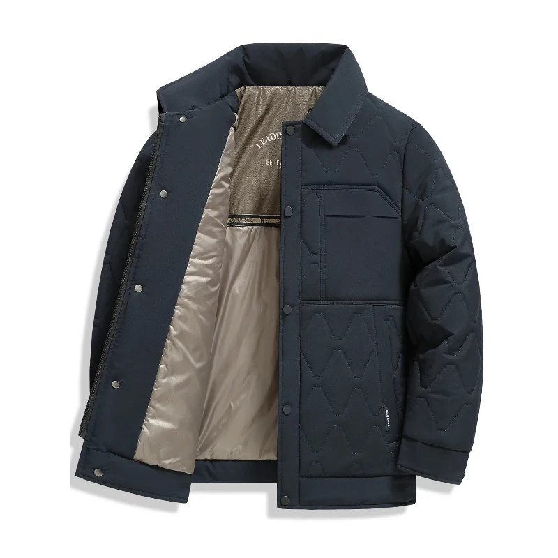 Зимние парки с меховым отложным воротником, мужская деловая повседневная стеганая куртка, мужская пуховая хлопковая рабочая одежда, утепленное пальто с лацканами, мужская одежда
Зимние парки с меховым отложным воротником, мужская деловая повседневная стеганая куртка, мужская пуховая хлопковая рабочая одежда, утепленное пальто с лацканами, мужская одежда