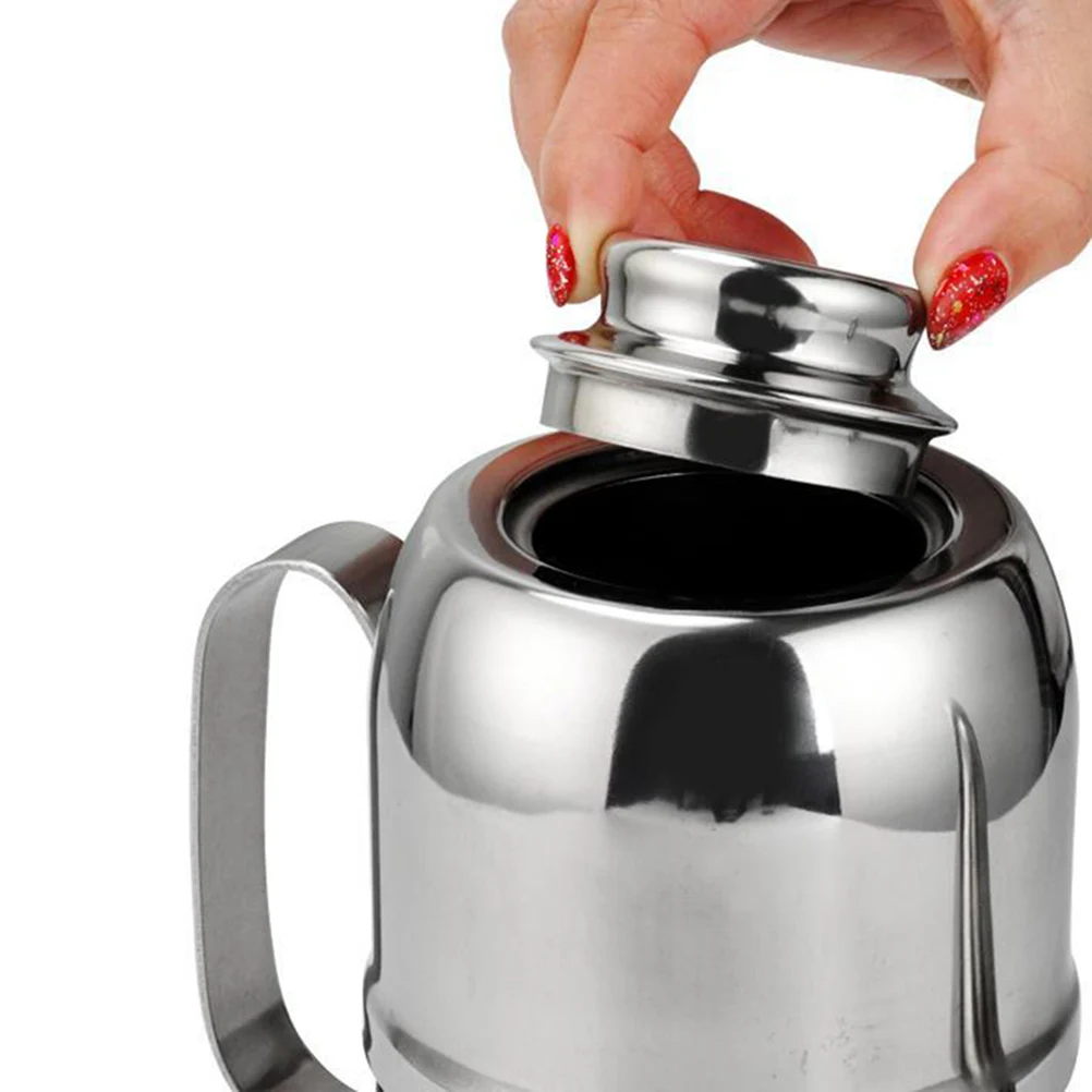 Stainless Steel Oil Dispenser Bottle Vinegar Salad Dressing Pour Container Large Opening Anti Drip Spout Kitchen Oil Bottle
Stainless Steel Oil Dispenser Bottle Vinegar Salad Dressing Pour Container Large Opening Anti Drip Spout Kitchen Oil Bottle
