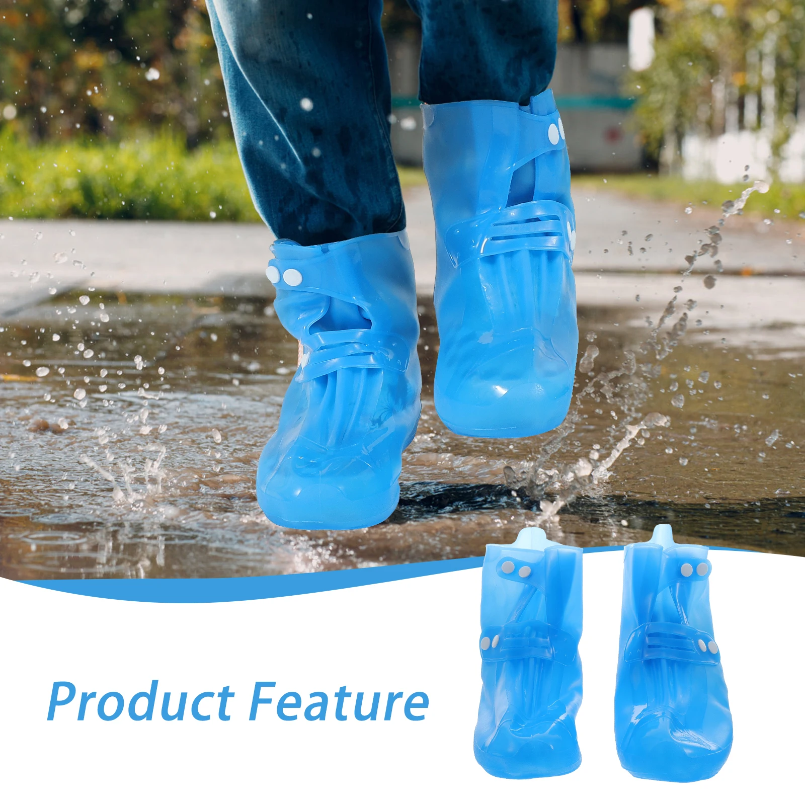 Thicken Waterproof Shoe Covers PVC Protectors Non Slip Button Design Sole Patterns Outdoor Home Daily Use Thickened
Thicken Waterproof Shoe Covers PVC Protectors Non Slip Button Design Sole Patterns Outdoor Home Daily Use Thickened