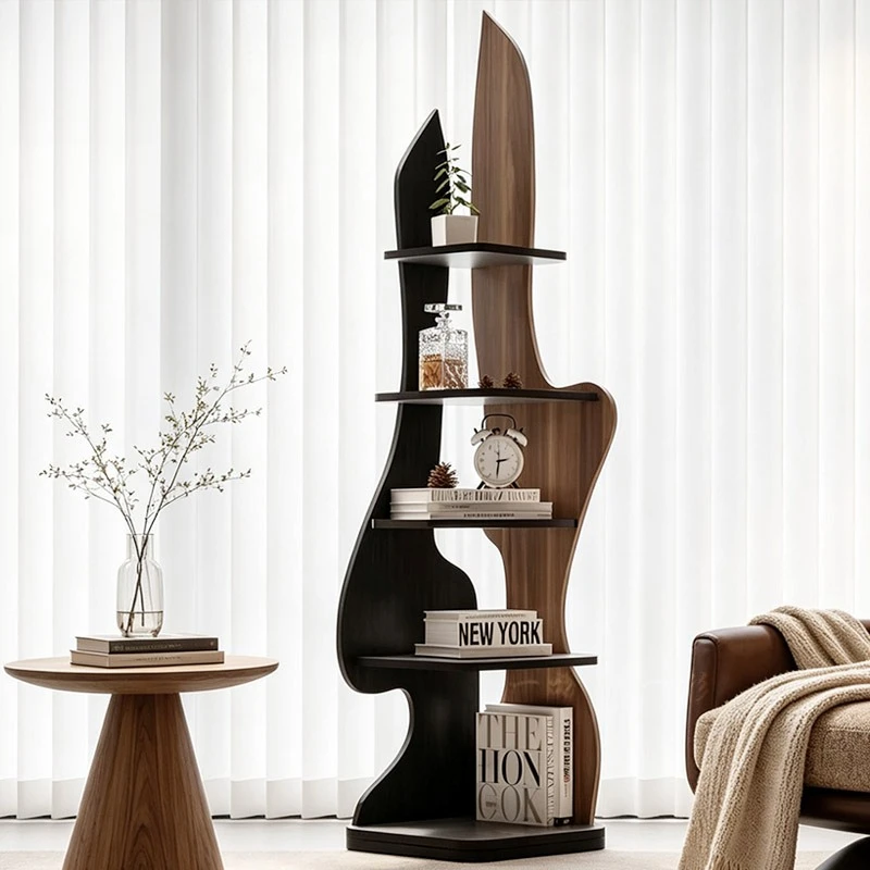 Modern Minimalist Floor Standing Bookcase Irregular Shaped Bookshelf Multi Tier Storage Display Rack for Living Room
Modern Minimalist Floor Standing Bookcase Irregular Shaped Bookshelf Multi Tier Storage Display Rack for Living Room