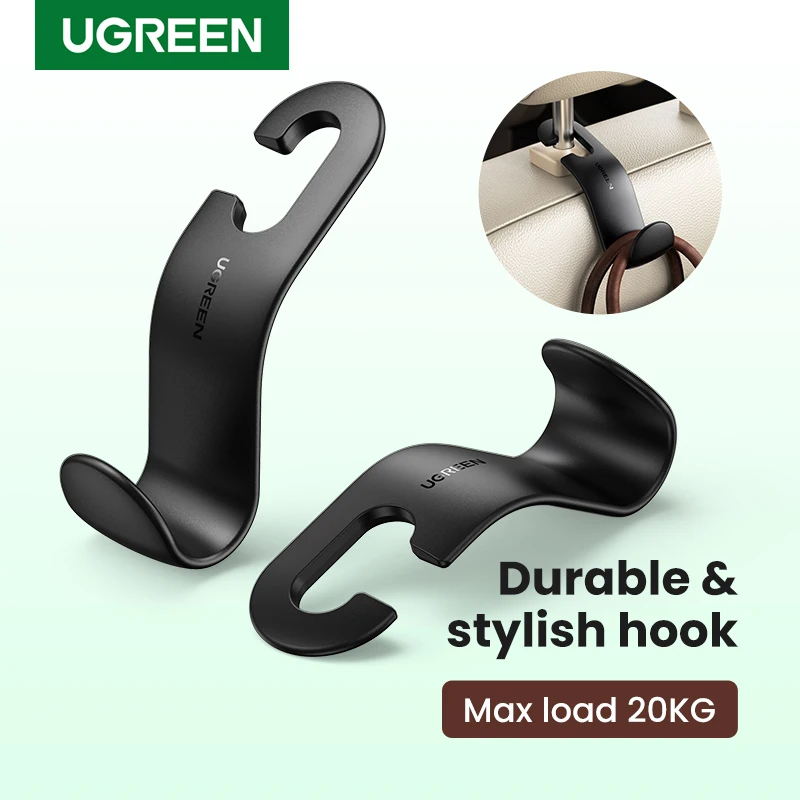 Ugreen 2pcs Car Holder In Car Adjustable Backseat Headrest Hanger Hooks for Cloth Grocery Bag Purse Organizer Storage Car Hook
Ugreen 2pcs Car Holder In Car Adjustable Backseat Headrest Hanger Hooks for Cloth Grocery Bag Purse Organizer Storage Car Hook