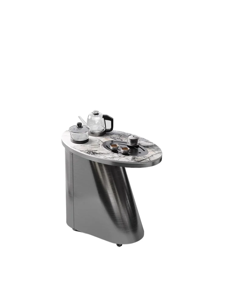 Mobile tea table balcony small tea table kettle integrated light luxury modern small apartment rock slab tea cabinet
Mobile tea table balcony small tea table kettle integrated light luxury modern small apartment rock slab tea cabinet
