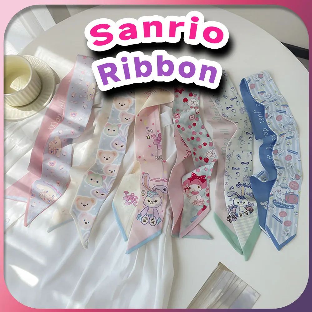 Sanrio Cinnamoroll шарф Kawaii My Melody аниме шарфы головной платок лента милые повязки на голову подарок для девочек
Sanrio Cinnamoroll шарф Kawaii My Melody аниме шарфы головной платок лента милые повязки на голову подарок для девочек