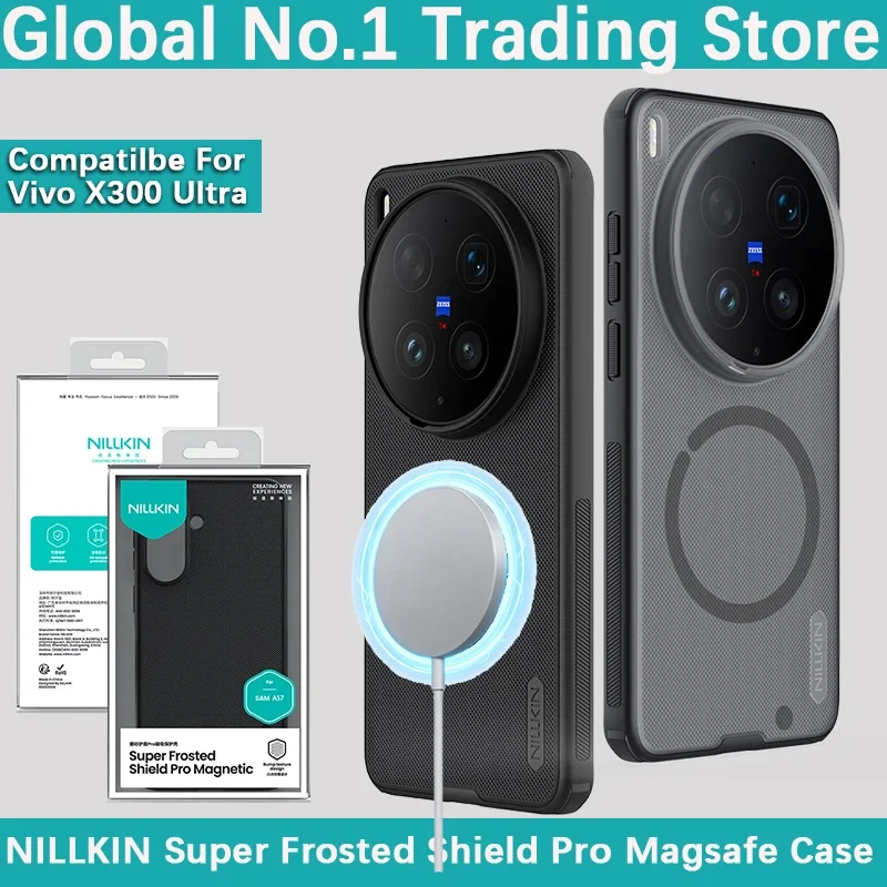 NILLKIN For Vivo X300 Ultra Super Frosted Shield Pro Magnetic Plastic hard shell protective airbag Phone case protective cover
NILLKIN For Vivo X300 Ultra Super Frosted Shield Pro Magnetic Plastic hard shell protective airbag Phone case protective cover