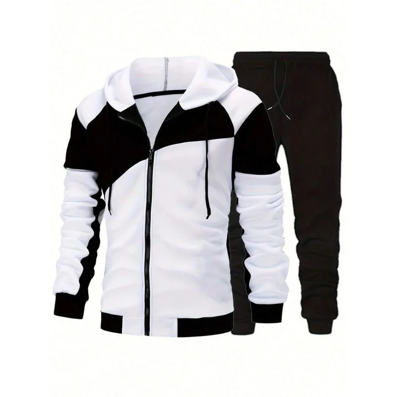 Sport Patchwork Set Casual Sport Jacket Set Seven Sleeve Long Sleeve Four Seasons Men's Clothing Cross-Border
Sport Patchwork Set Casual Sport Jacket Set Seven Sleeve Long Sleeve Four Seasons Men's Clothing Cross-Border