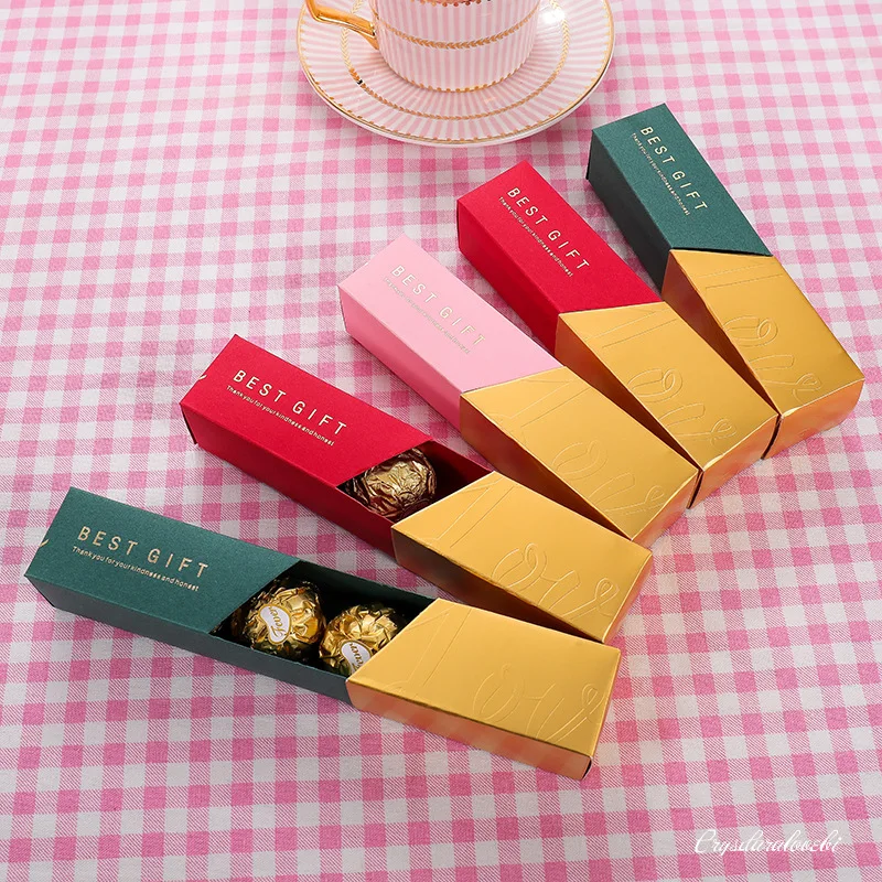 100pcs Bronzing Candy Box Bonbon Lipstick Modeling Birthday Party Drawer Gift Bags Wedding Gifts for Guests Chocolate Boxes
100pcs Bronzing Candy Box Bonbon Lipstick Modeling Birthday Party Drawer Gift Bags Wedding Gifts for Guests Chocolate Boxes