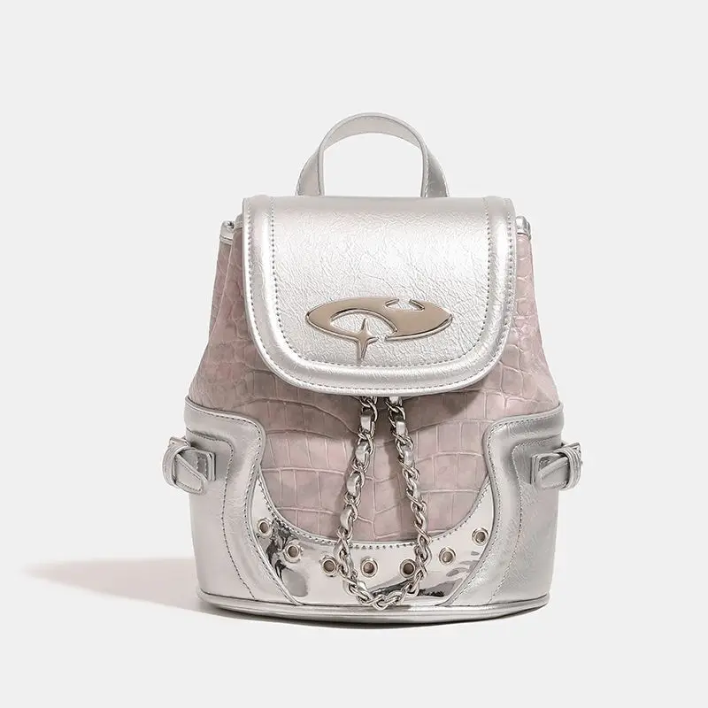 Y2k Backpacks 2025 Fashion Popular PU School Bags for Women All Match Summer Rucksack New Silver Cool Bolsas Mujer Сумки
Y2k Backpacks 2025 Fashion Popular PU School Bags for Women All Match Summer Rucksack New Silver Cool Bolsas Mujer Сумки