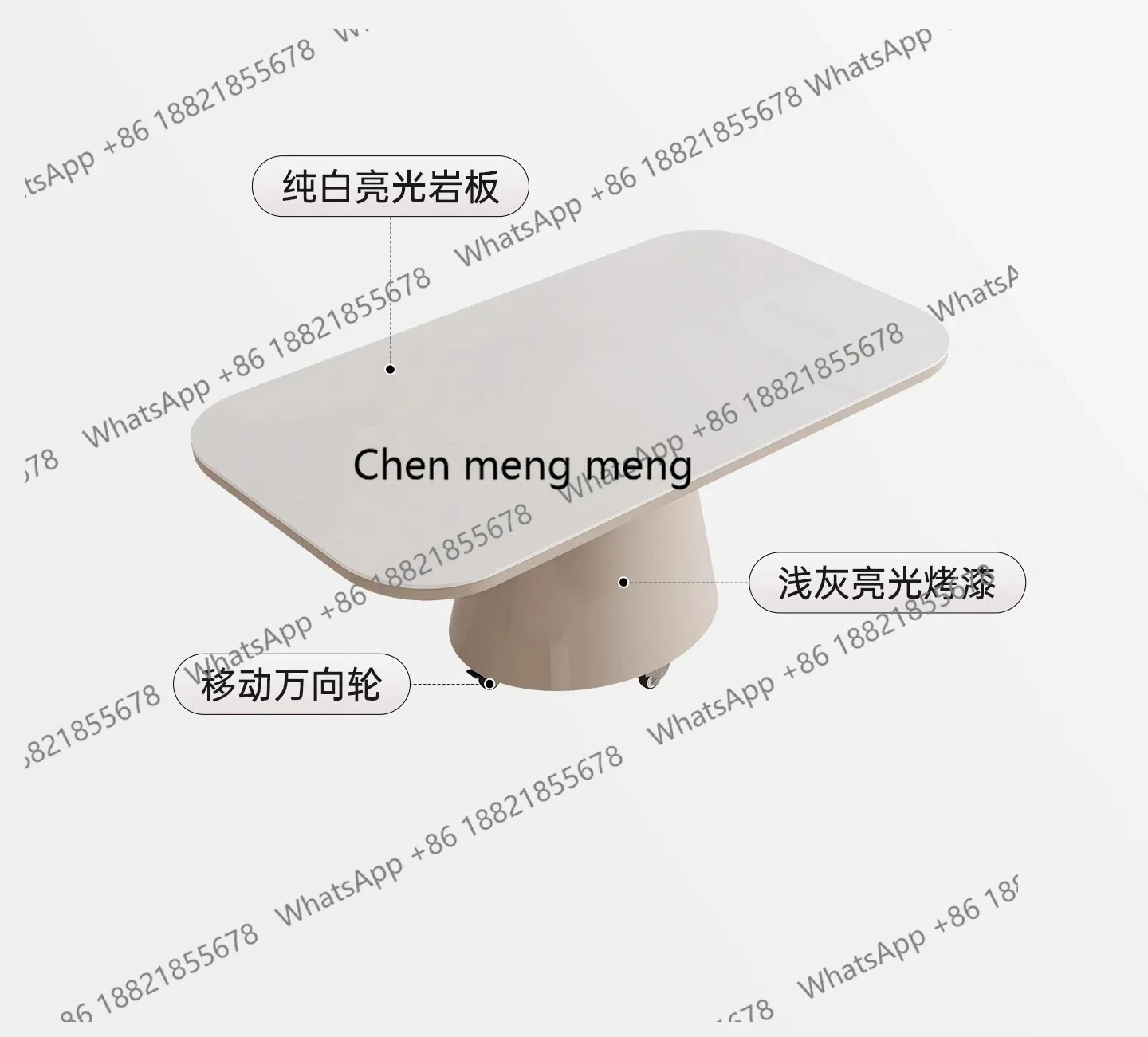 Living room modern minimalist tea table slate small apartment side table storage household cart oval
Living room modern minimalist tea table slate small apartment side table storage household cart oval