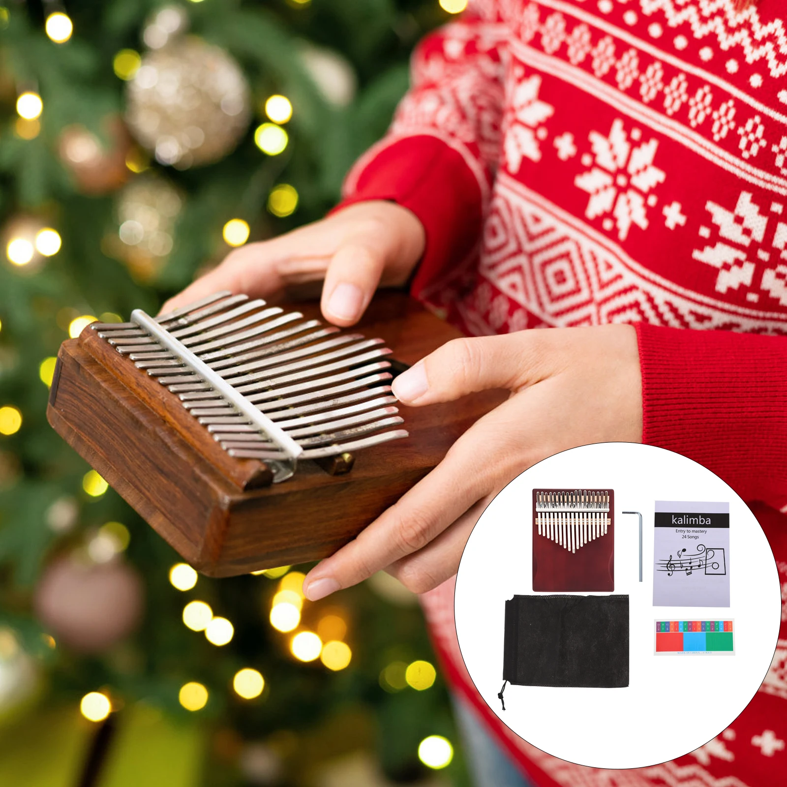 1 Set Of Ergonomic Kalimba Thumb Piano 17-Tone Unique Finger Piano Music Instrument For All Ages
1 Set Of Ergonomic Kalimba Thumb Piano 17-Tone Unique Finger Piano Music Instrument For All Ages