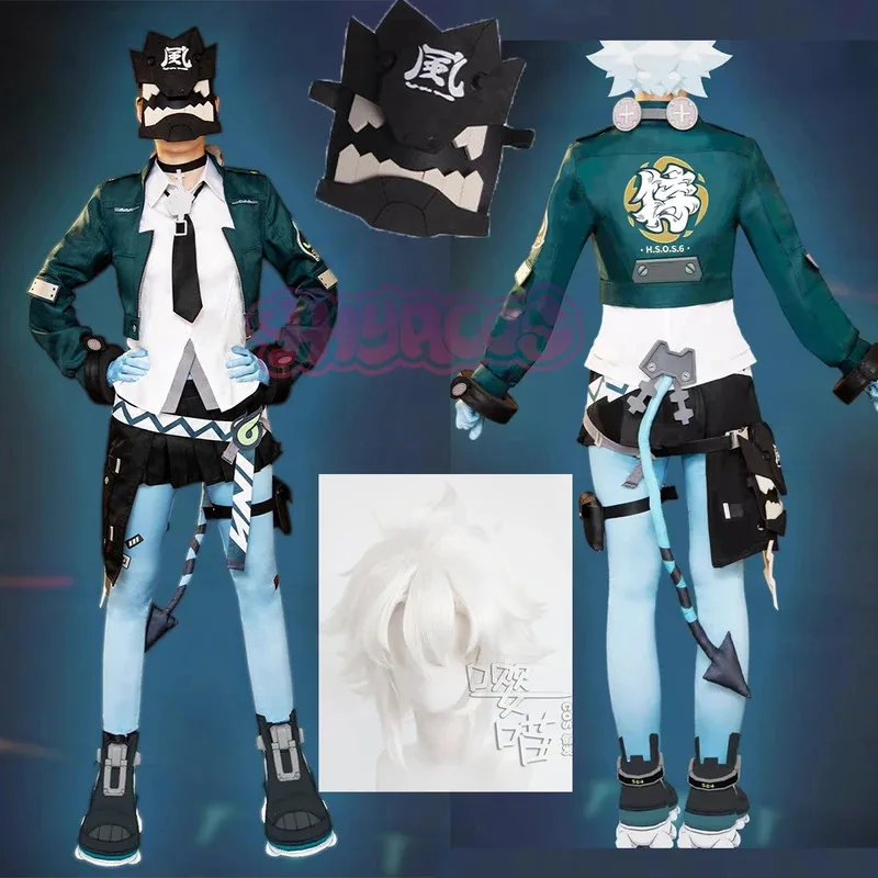Cosplay Zenless Zone Zero Costume Mask Jacket Shirt Accessories Props Uniform Halloween Party Soukaku Full Set goi/6
Cosplay Zenless Zone Zero Costume Mask Jacket Shirt Accessories Props Uniform Halloween Party Soukaku Full Set goi/6