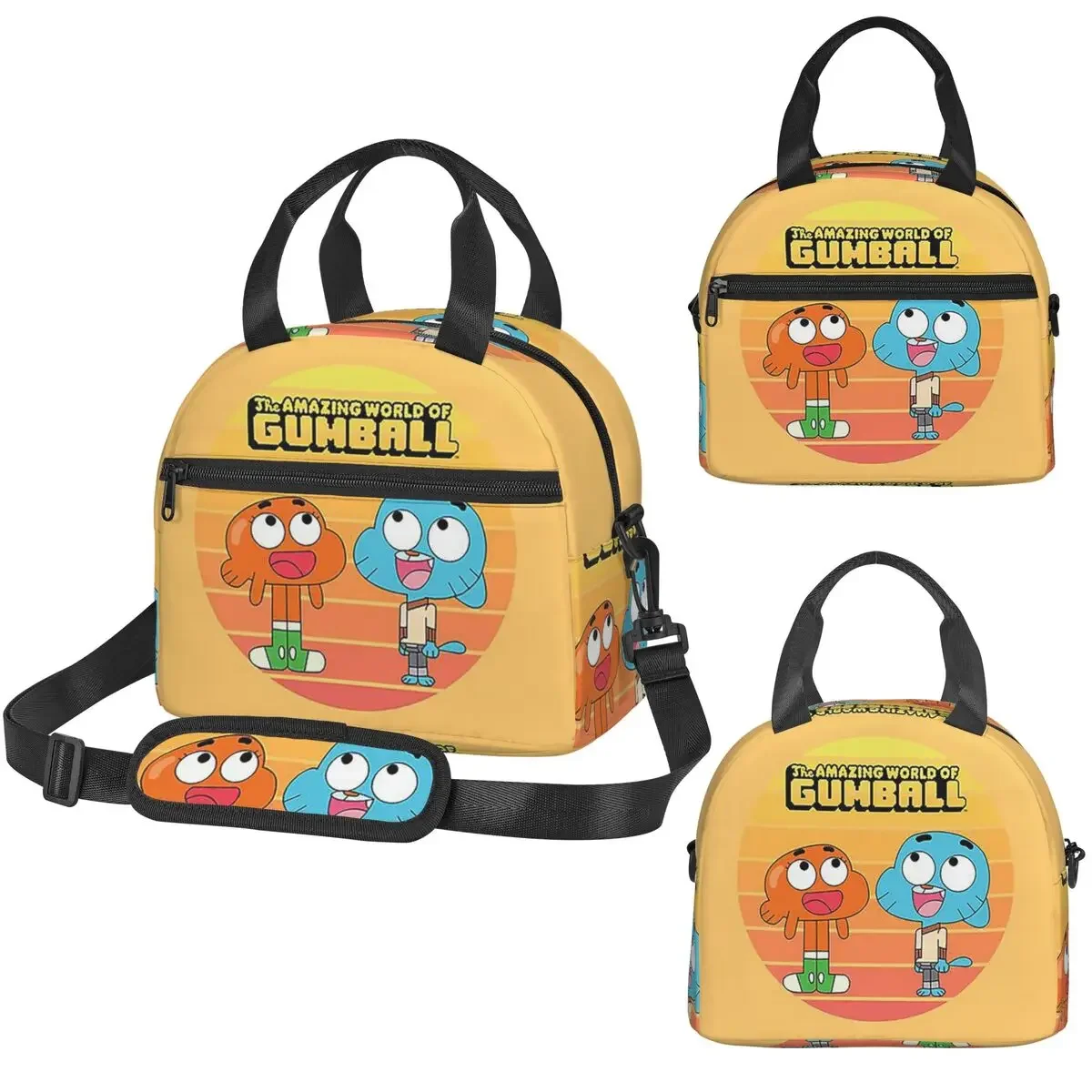 The Amazing World Of Gumball Gumball And Darwin Insulated Lunch Bag for Women Children Leakproof Food Boxes Thermal Lunch Tote
The Amazing World Of Gumball Gumball And Darwin Insulated Lunch Bag for Women Children Leakproof Food Boxes Thermal Lunch Tote
