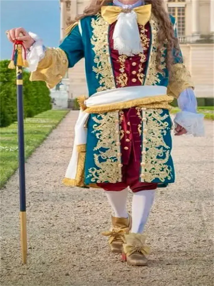 1700s Men Rococo Baroque Royal Court King Prince Suit Historical Victorian Aristocrat Gentleman Luxurious Masquerade Ball Gown
1700s Men Rococo Baroque Royal Court King Prince Suit Historical Victorian Aristocrat Gentleman Luxurious Masquerade Ball Gown