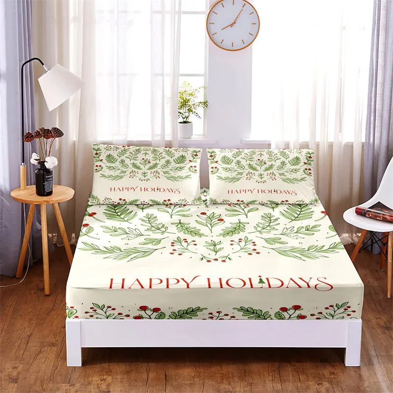 Christmas Bedding Set Fitted Sheet Four Corners with Elastic Band Sheets Bed Cover Set Bed Sheet 2 Pillowcases Bedding
Christmas Bedding Set Fitted Sheet Four Corners with Elastic Band Sheets Bed Cover Set Bed Sheet 2 Pillowcases Bedding