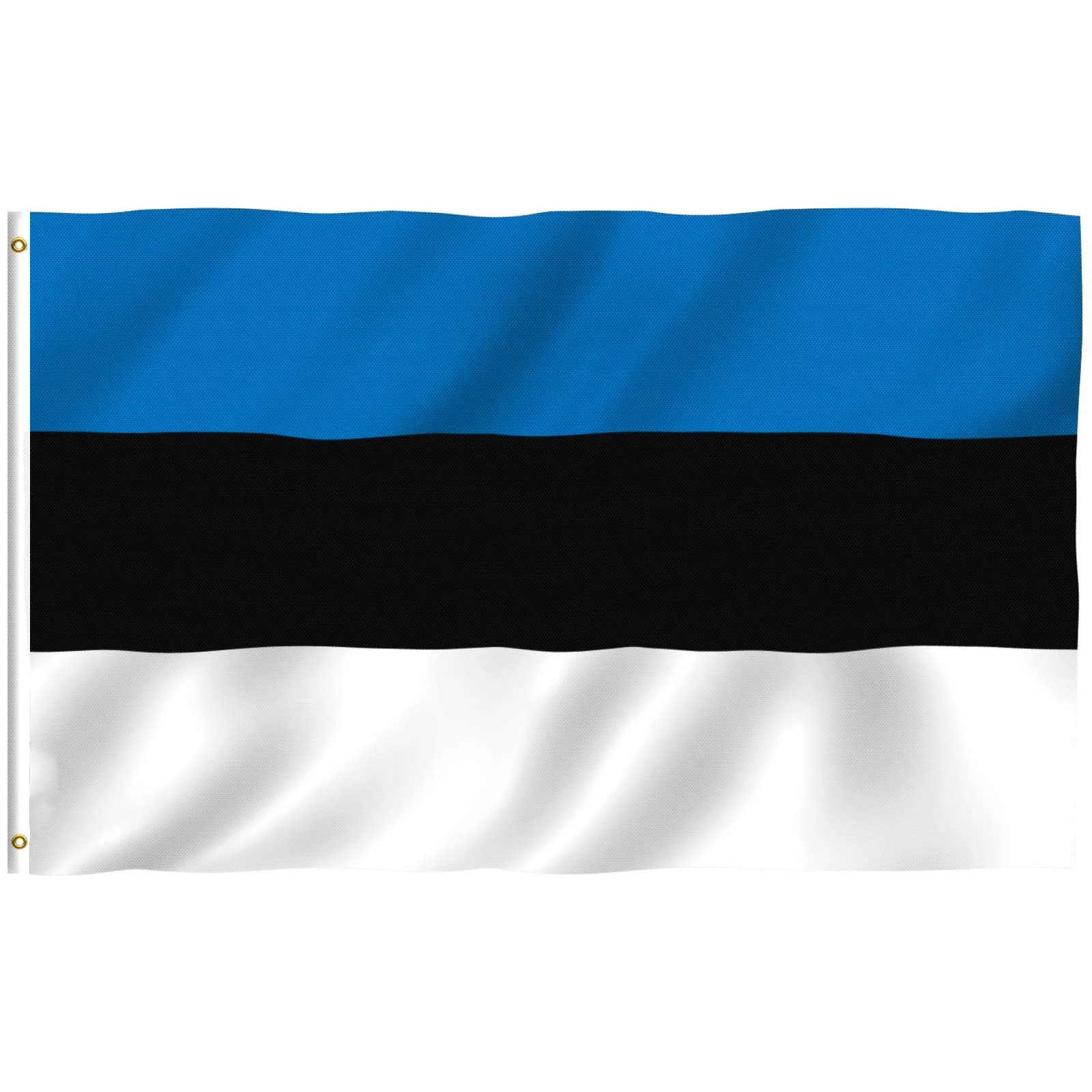 Estonia Flag Double Stitched Blue Black and White Tricolor Flags Banners with Brass Grommets Republic of Estonia National Flag
Estonia Flag Double Stitched Blue Black and White Tricolor Flags Banners with Brass Grommets Republic of Estonia National Flag