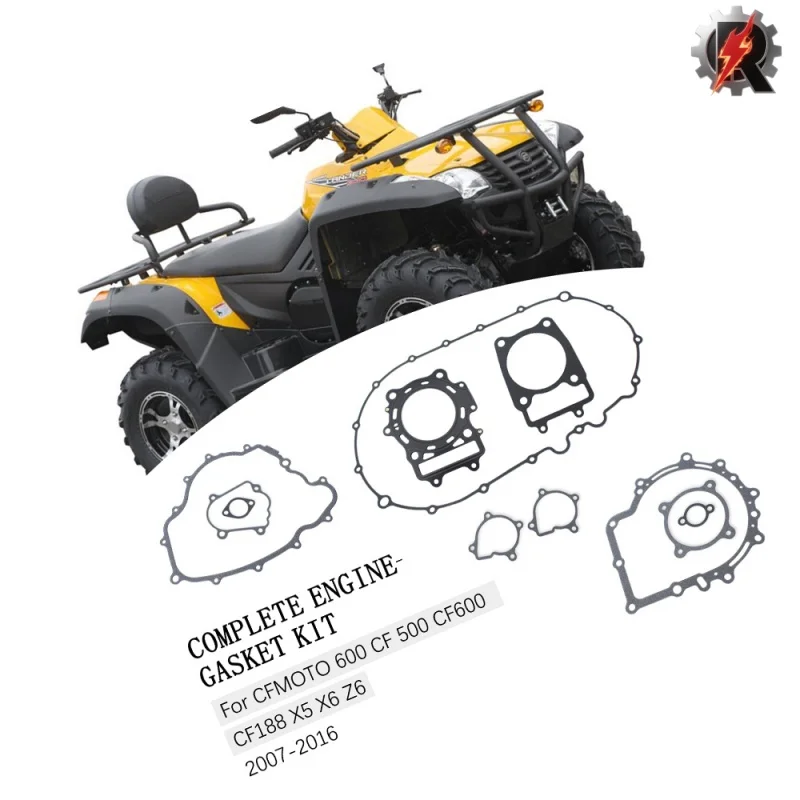 High-quality ATV engine gasket kit suitable for CFMOTO600 CF500 CF600 CF188 X5 X6 Z6 ATVs from 2007-2016 0600-022200 0600-023004
High-quality ATV engine gasket kit suitable for CFMOTO600 CF500 CF600 CF188 X5 X6 Z6 ATVs from 2007-2016 0600-022200 0600-023004