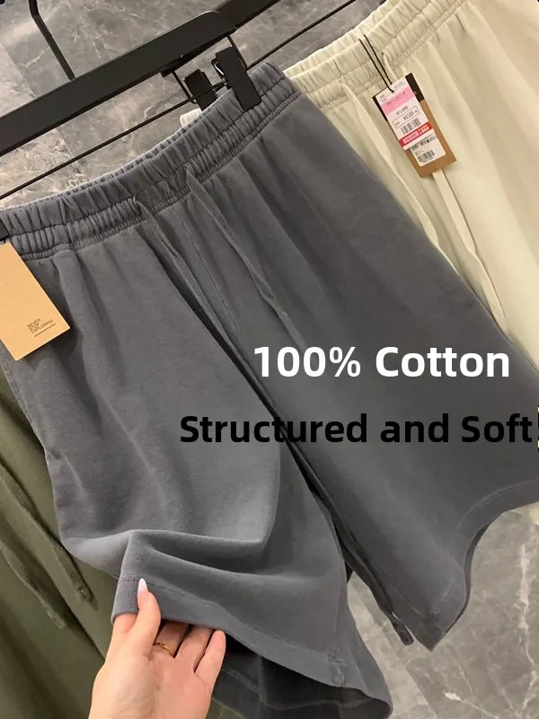 100% Cotton Breathable Men's Summer Casual Drawstring Elastic Waist Loose Straight Leg Five-Quarter Shorts
100% Cotton Breathable Men's Summer Casual Drawstring Elastic Waist Loose Straight Leg Five-Quarter Shorts