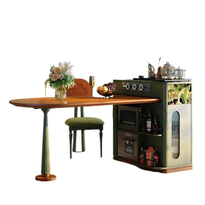 Island table integrated household retractable French retro style restaurant ash wood solid wood medium antique style dining tab
Island table integrated household retractable French retro style restaurant ash wood solid wood medium antique style dining tab