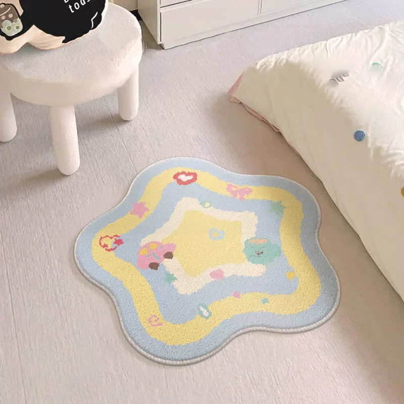VIKAMA Five-pointed Star Carpet, Children's Room, Bedroom, Bed Blanket, Plush Swivel Chair, Anti-slip Floor Mat, Home Decoration
VIKAMA Five-pointed Star Carpet, Children's Room, Bedroom, Bed Blanket, Plush Swivel Chair, Anti-slip Floor Mat, Home Decoration