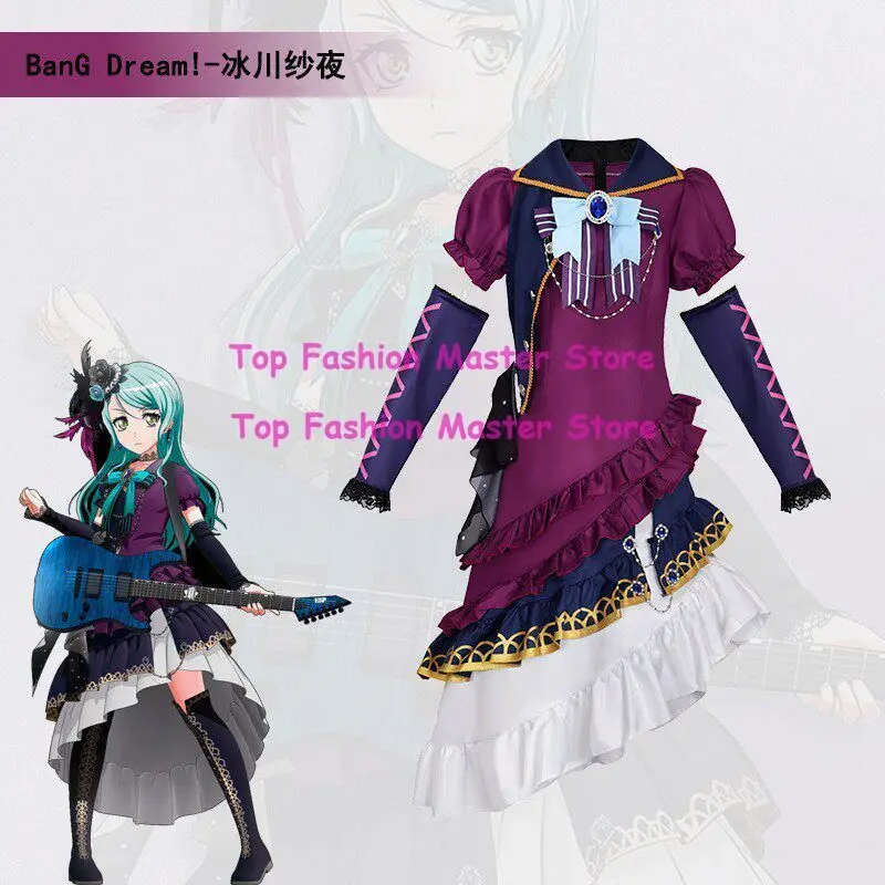 Newly Hikawa Sayo Cosplay Anime BanG Dream! Costume Idol Stage Play Purple Dress Prop Wig Set Partyplay Outfit for Woman
Newly Hikawa Sayo Cosplay Anime BanG Dream! Costume Idol Stage Play Purple Dress Prop Wig Set Partyplay Outfit for Woman