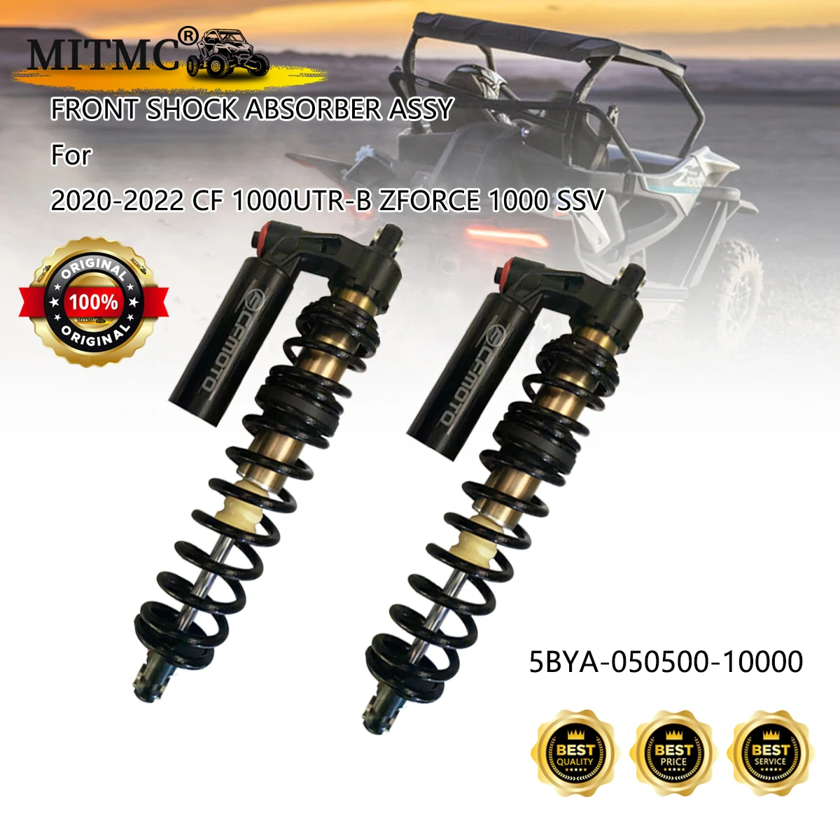 2PCS FRONT SHOCK ABSORBER ASSY Kit For CF 1000 ZFORCE 1000 SSSV 2020-2022 5BYA-050500-10000
2PCS FRONT SHOCK ABSORBER ASSY Kit For CF 1000 ZFORCE 1000 SSSV 2020-2022 5BYA-050500-10000