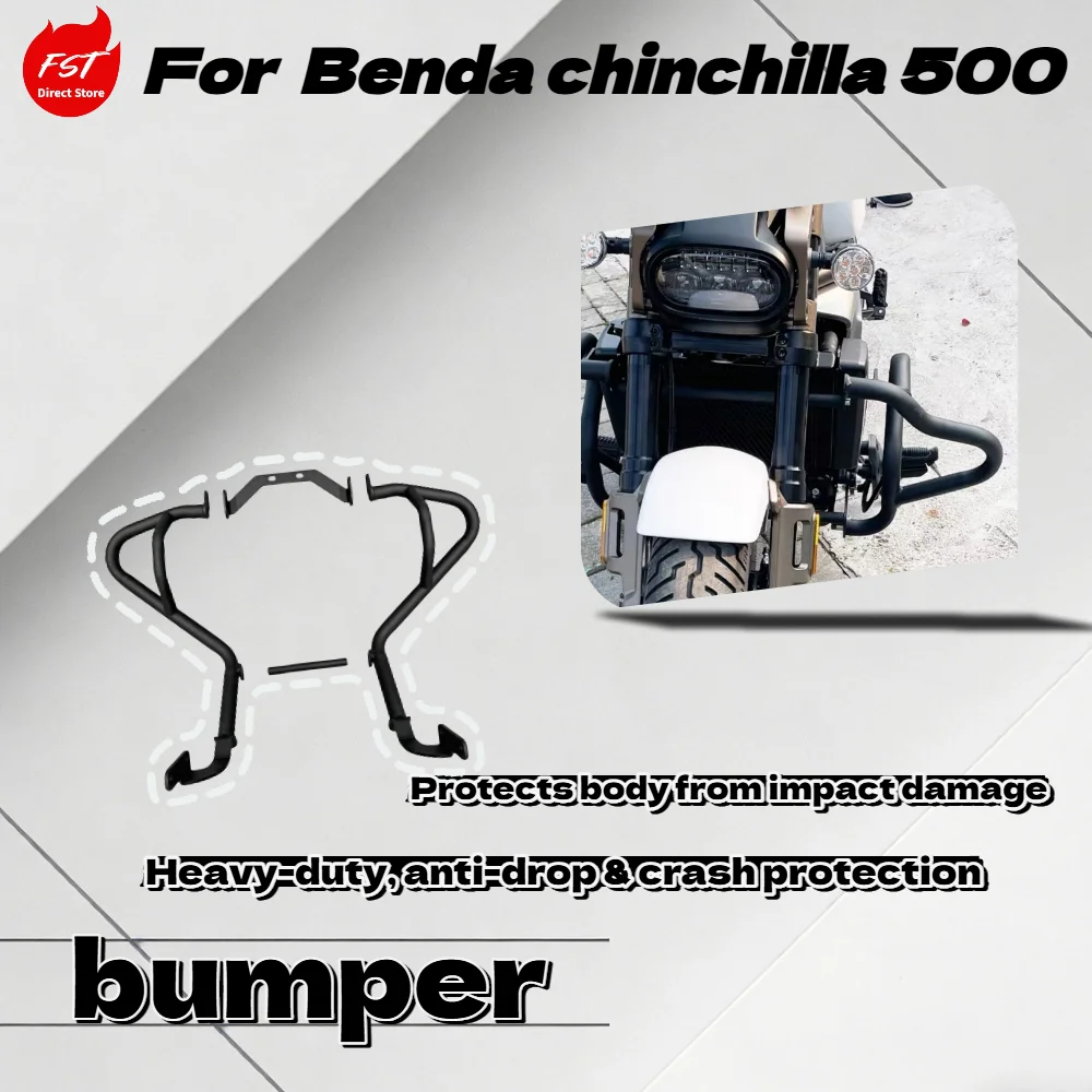 For Benda chinchilla 500 Motorcycle Reinforced Bumper Guard Thickened Crash Bar Protective Mod Accessories
For Benda chinchilla 500 Motorcycle Reinforced Bumper Guard Thickened Crash Bar Protective Mod Accessories