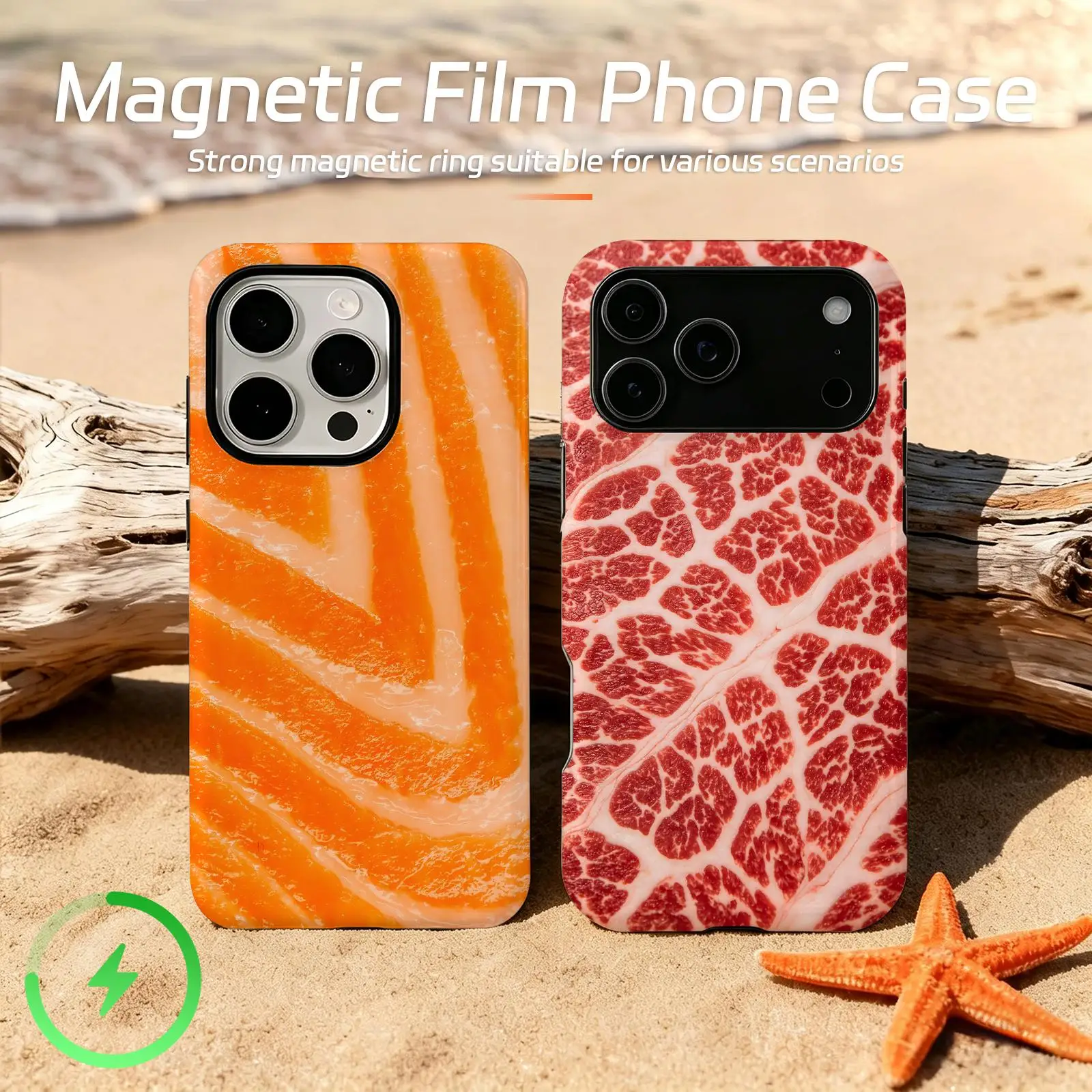 Cool with salmon and steak textures Phone Case For iPhone17 16 16e 15 14 13 12Plus Pro Max Glossy Magnetic Film Case
Cool with salmon and steak textures Phone Case For iPhone17 16 16e 15 14 13 12Plus Pro Max Glossy Magnetic Film Case