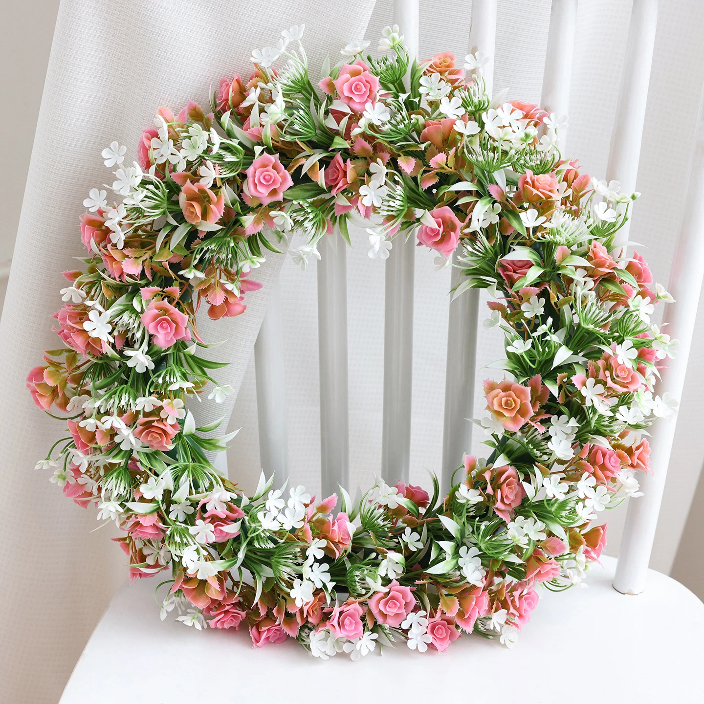 42cm Real Flower Wreath, Cherry Blossom Wedding Decoration, Door Ring, Spring Flower Wreath, Eucalyptus Festival Home Decoration
42cm Real Flower Wreath, Cherry Blossom Wedding Decoration, Door Ring, Spring Flower Wreath, Eucalyptus Festival Home Decoration