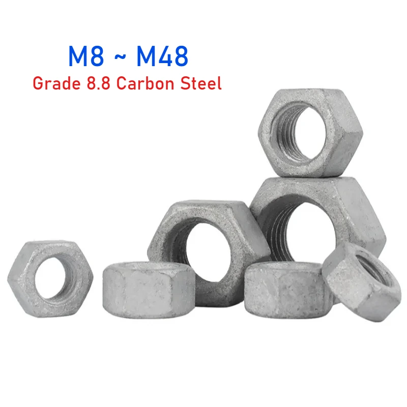 M8 M10 M12 M14 M16 M18~M48 GB6170 Grade 8 Hot Dip Galvanized Hex Hexagon Nut Carbon Steel Hexagonal Nut
M8 M10 M12 M14 M16 M18~M48 GB6170 Grade 8 Hot Dip Galvanized Hex Hexagon Nut Carbon Steel Hexagonal Nut