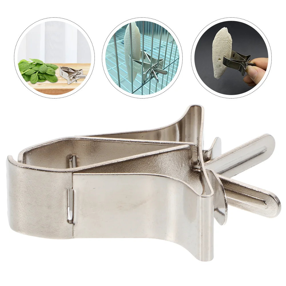 3 Pcs Parrot Vegetable Clips Pet Bird Food Birds Fixing Holder Cage Clamp Supplies Mini Tongs for Serving
3 Pcs Parrot Vegetable Clips Pet Bird Food Birds Fixing Holder Cage Clamp Supplies Mini Tongs for Serving