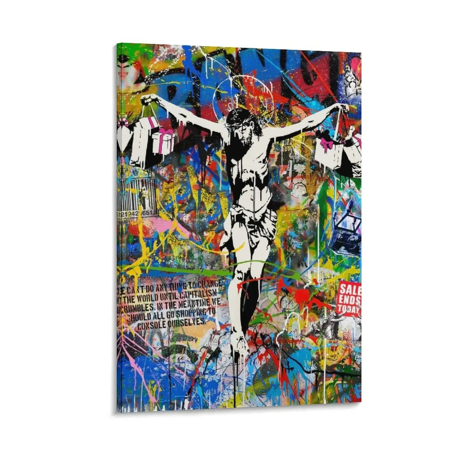 Banksy Shopping Jesus Pop Street Art Mashup Canvas Painting poster anime poster mural ornaments for home Decoration for home
Banksy Shopping Jesus Pop Street Art Mashup Canvas Painting poster anime poster mural ornaments for home Decoration for home