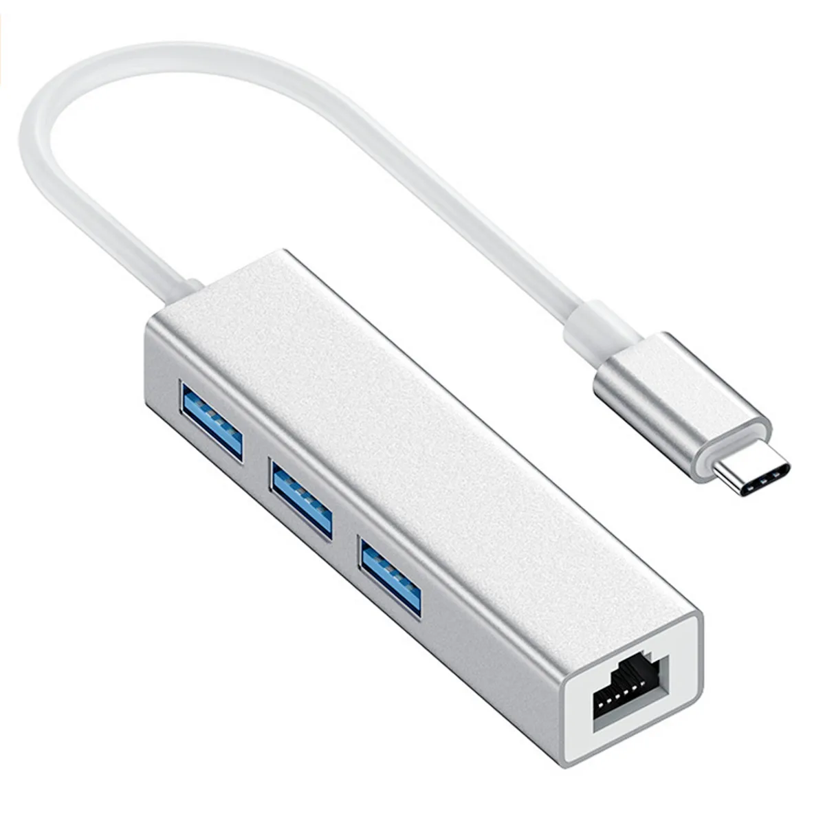 Type C Ethernet Network Card 3 Ports High-Speed USB 3.0 to RJ45 Hub 100/1000 Ethernet Adapter Free Driver Lan For Macbook Win
Type C Ethernet Network Card 3 Ports High-Speed USB 3.0 to RJ45 Hub 100/1000 Ethernet Adapter Free Driver Lan For Macbook Win