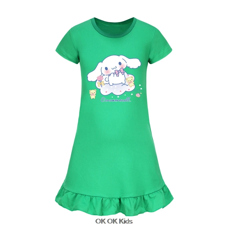 Summer Dress Girls Miniso Cinnamoroll Nightdress Clothes Kids Short Sleeve Sleepwear Girl Casual Dresses Children's Nightgowns
Summer Dress Girls Miniso Cinnamoroll Nightdress Clothes Kids Short Sleeve Sleepwear Girl Casual Dresses Children's Nightgowns