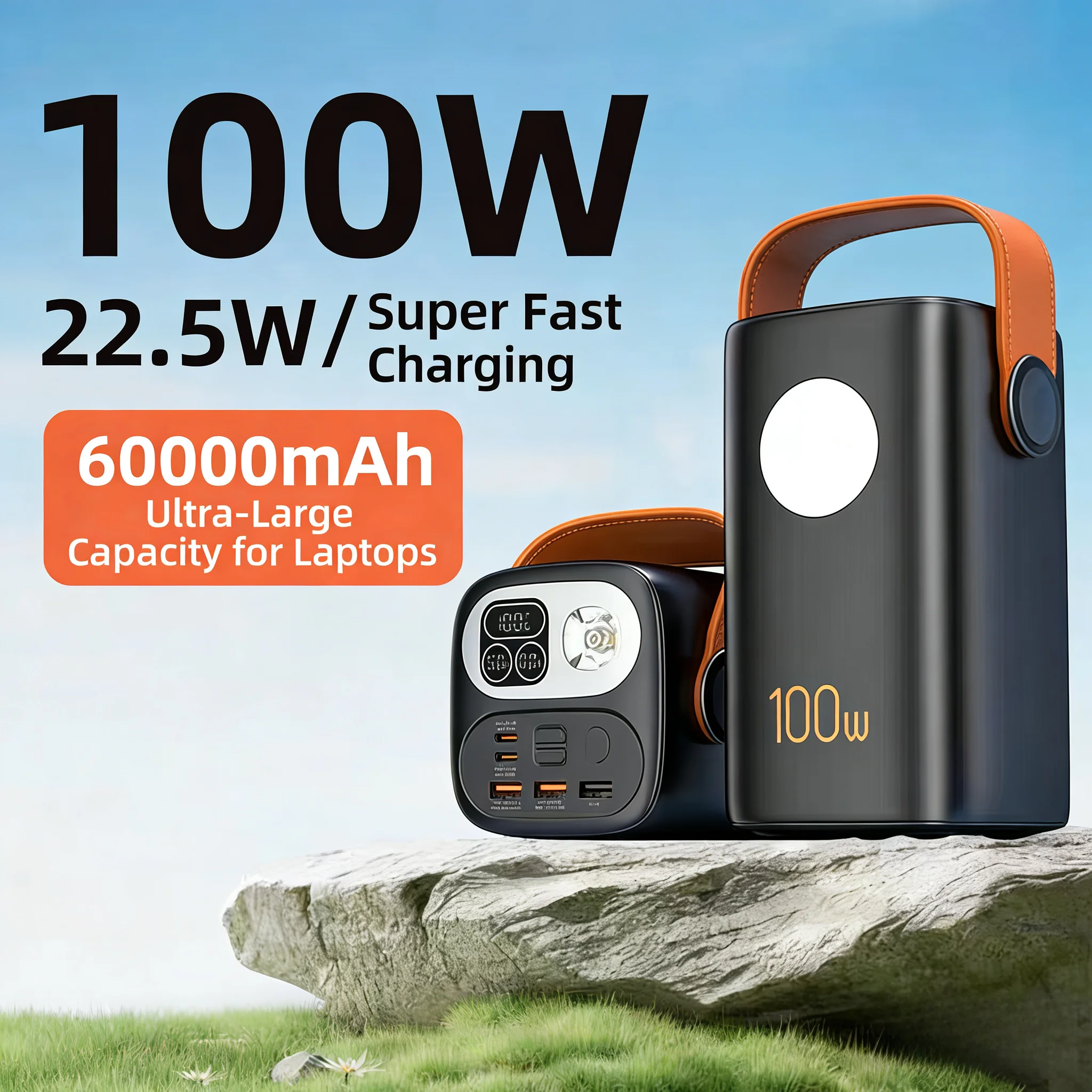 60000 мАч, 100 Вт, внешний аккумулятор сверхвысокой емкости — портативный аккумулятор для ноутбука с сверхбыстрой зарядкой для MacBook ProBook Same Type USB-C
60000 мАч, 100 Вт, внешний аккумулятор сверхвысокой емкости — портативный аккумулятор для ноутбука с сверхбыстрой зарядкой для MacBook ProBook Same Type USB-C