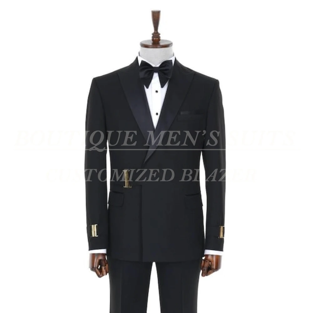 Fashion Black Men's Suits 2025 For Wedding 2 Piece Jacket Pants Elegant Slim Fit Customzied Male Clothing Blazer Costume Homme
Fashion Black Men's Suits 2025 For Wedding 2 Piece Jacket Pants Elegant Slim Fit Customzied Male Clothing Blazer Costume Homme