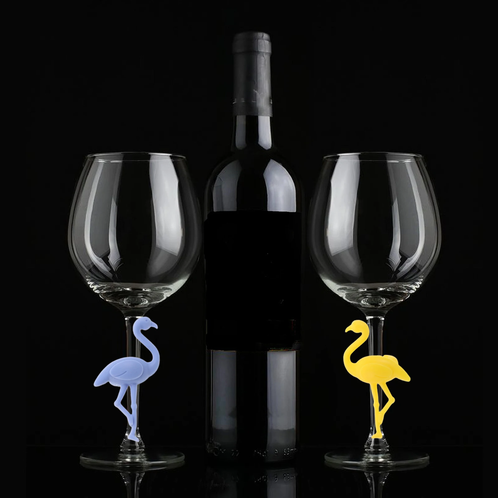 12pcs Flamingo Wine Glass Charms Reusable Silicone Drink Markers Stemware Tags Animal Cup Identifiers For Wedding Holiday
12pcs Flamingo Wine Glass Charms Reusable Silicone Drink Markers Stemware Tags Animal Cup Identifiers For Wedding Holiday