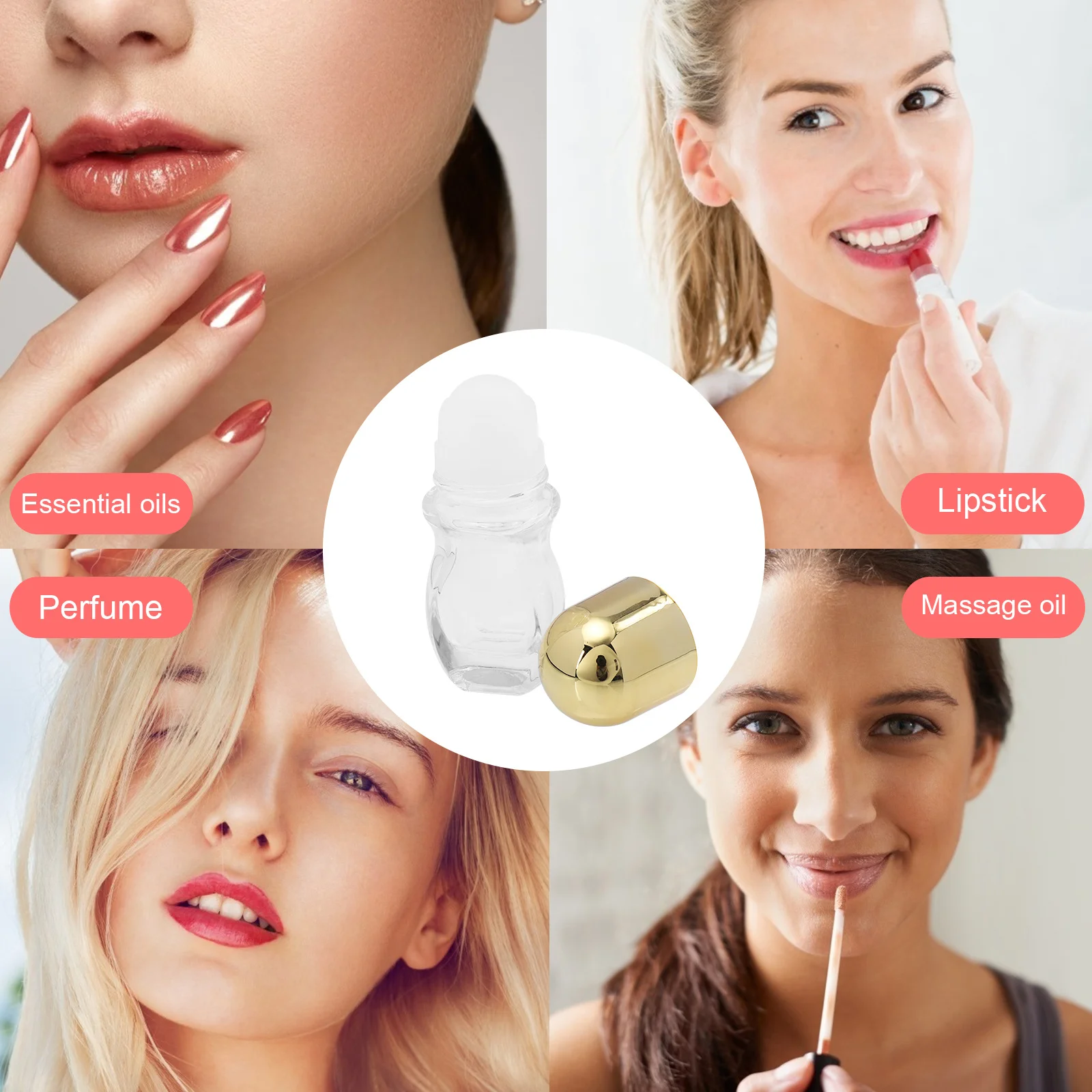 8Pcs Glass Roller Bottle Essential Oil Bottle Reusable Roll-on Bottles for Perfume Subpackage Compact Storage Massager Design
8Pcs Glass Roller Bottle Essential Oil Bottle Reusable Roll-on Bottles for Perfume Subpackage Compact Storage Massager Design