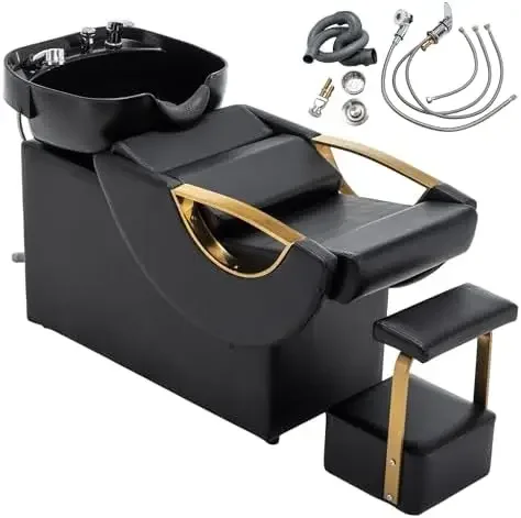 Shampoo Bowl and Chair Set for Sn - Adjustable Hair Washing Station with ABS Sink & PU Leather Chair, Barber Chair Side
Shampoo Bowl and Chair Set for Sn - Adjustable Hair Washing Station with ABS Sink & PU Leather Chair, Barber Chair Side