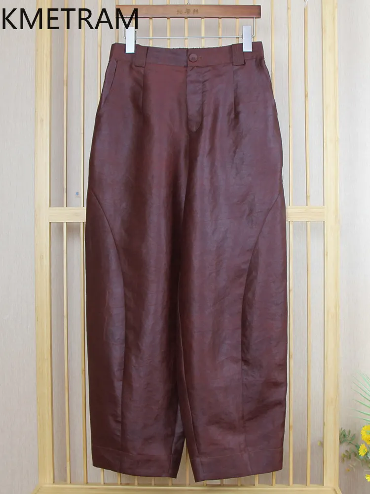 KMETRAM 100% Real Mulberry Silk Women Pants 2026 Summer High-end Fashionable High-waisted Harem Pants Female Clothes Ropa Mujer
KMETRAM 100% Real Mulberry Silk Women Pants 2026 Summer High-end Fashionable High-waisted Harem Pants Female Clothes Ropa Mujer