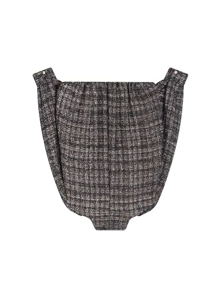 HH 2026Women Long Sleeves Plaid Metallic Thread Bomber Jacket Round Neck Zipper Button Decoration Street Style Casual Loose Coat
HH 2026Women Long Sleeves Plaid Metallic Thread Bomber Jacket Round Neck Zipper Button Decoration Street Style Casual Loose Coat