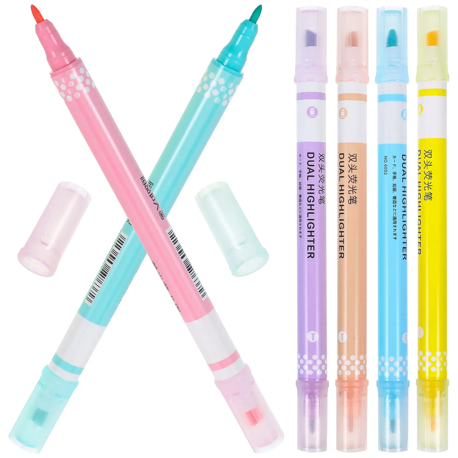1Set Fluorescent Pens Highlighters Assorted Vibrant Colors Double Tips Portable School Office Home Journaling Book Marking Pens
1Set Fluorescent Pens Highlighters Assorted Vibrant Colors Double Tips Portable School Office Home Journaling Book Marking Pens