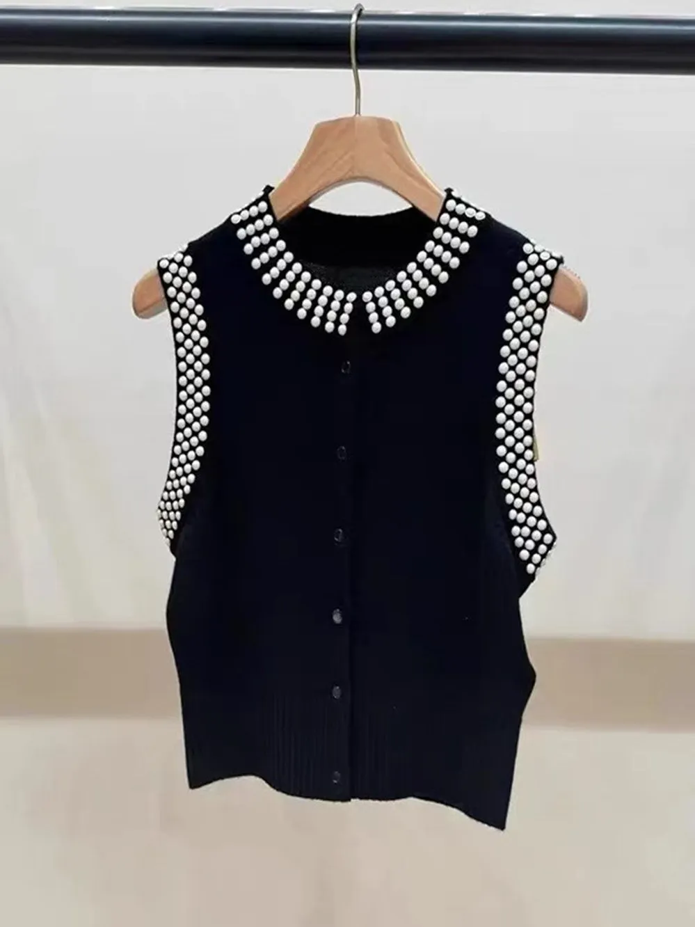 High-End Version Bla Svel Knitted Vest Heavy Embelliment European Sle Women's Faion Sweet Sle Summer Cardigan
High-End Version Bla Svel Knitted Vest Heavy Embelliment European Sle Women's Faion Sweet Sle Summer Cardigan