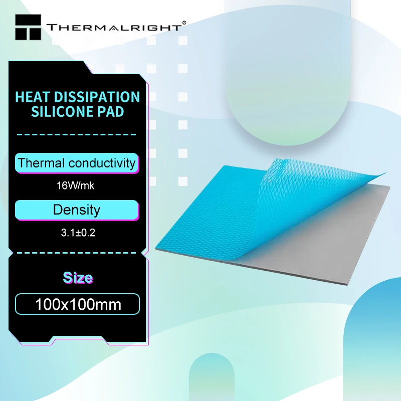 16W/mk Heat Dissipation Silicone Pad CPU/GPU Graphics Card Water Cooling Thermal Pad Mat Motherboard Silicone Grease Pad
16W/mk Heat Dissipation Silicone Pad CPU/GPU Graphics Card Water Cooling Thermal Pad Mat Motherboard Silicone Grease Pad