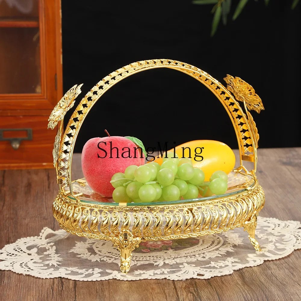 CL light luxury retro fruit plate high-end hotel decorative glass plate living room coffee table portable fruit basket
CL light luxury retro fruit plate high-end hotel decorative glass plate living room coffee table portable fruit basket
