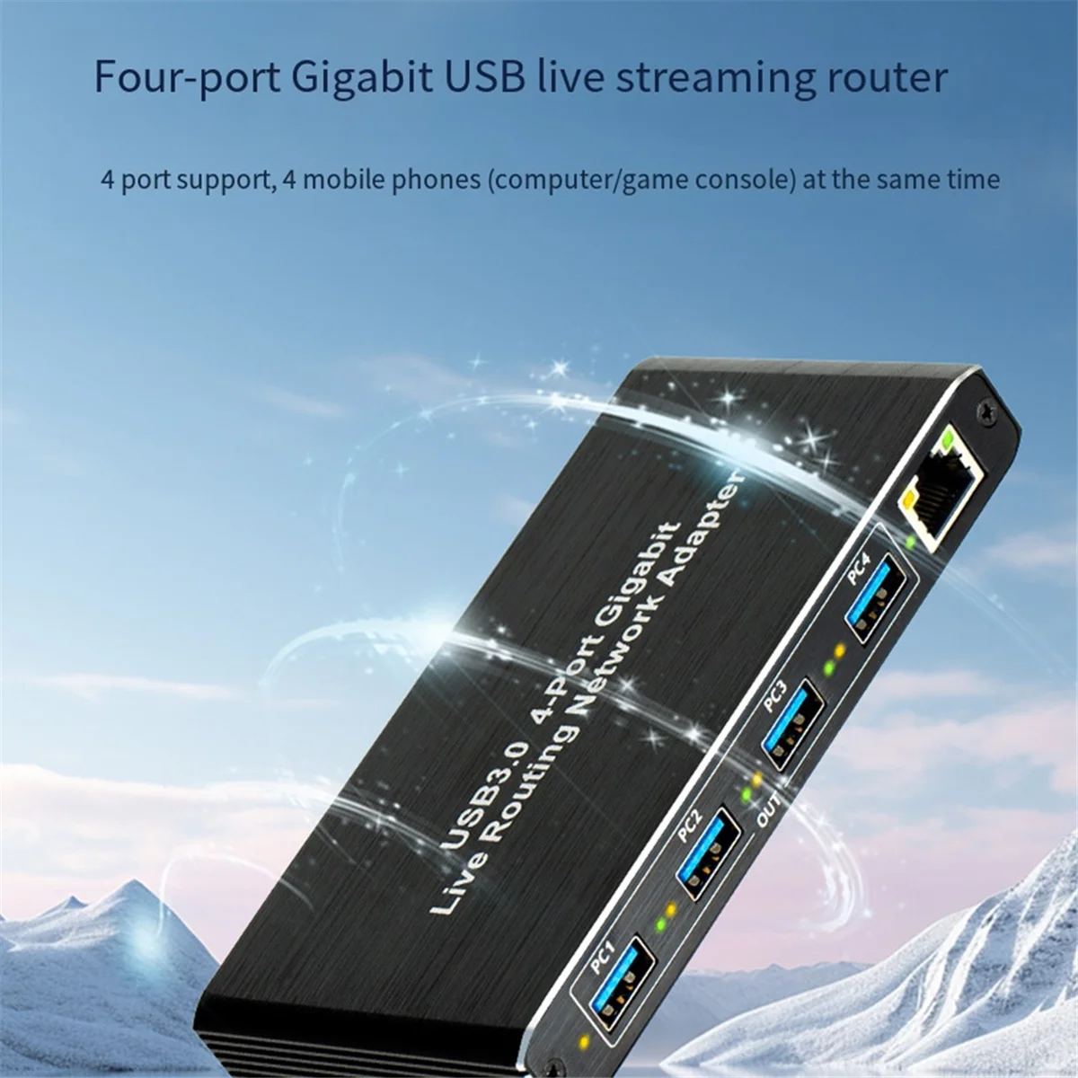 Гигабитный сетевой адаптер XMLX USB3.0 Plug and Play, 4-портовый гигабитный RJ45, без драйверов, для компьютеров, оборудования для потокового вещания в реальном времени
Гигабитный сетевой адаптер XMLX USB3.0 Plug and Play, 4-портовый гигабитный RJ45, без драйверов, для компьютеров, оборудования для потокового вещания в реальном времени