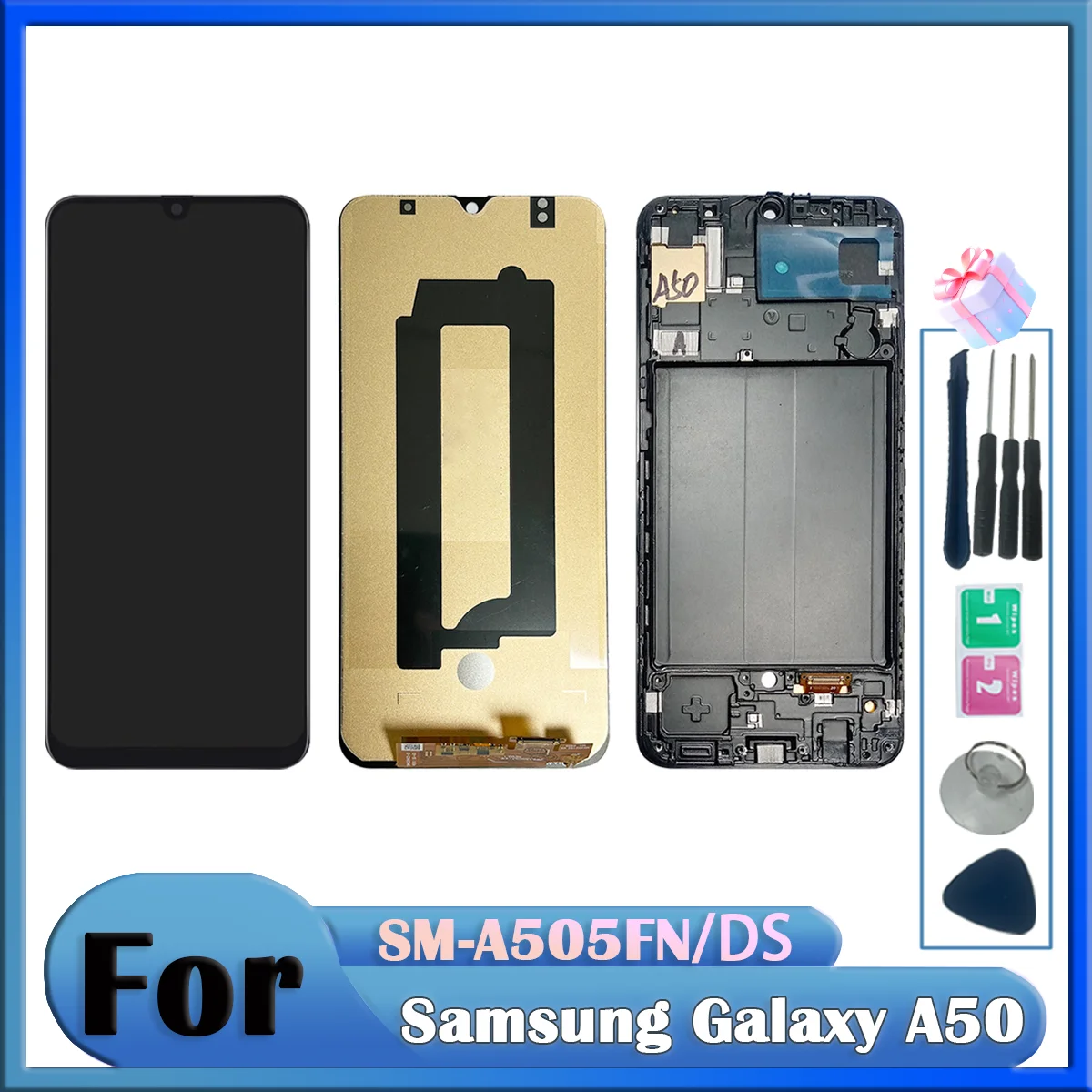 For Samsung Galaxy A50 A505 SM-A505F/DS A505FN/DS Lcd Display Touch Screen with Frame For Samsung Galaxy A50 A505GT/DS Lcd
For Samsung Galaxy A50 A505 SM-A505F/DS A505FN/DS Lcd Display Touch Screen with Frame For Samsung Galaxy A50 A505GT/DS Lcd