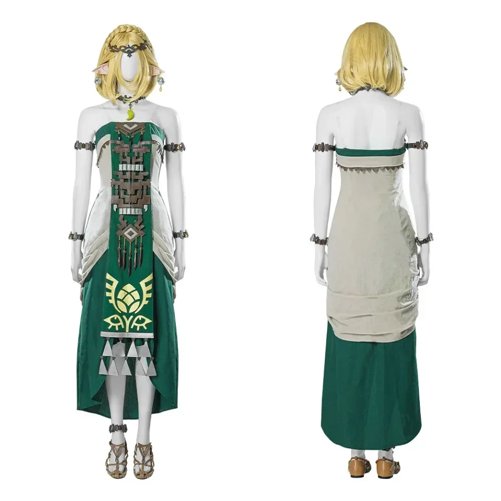 Beautiful Princess Long Dress Disguise Princess Cosplay Zelda Costume Fantasy and Accessories Outfit Halloween Costume for Woman
Beautiful Princess Long Dress Disguise Princess Cosplay Zelda Costume Fantasy and Accessories Outfit Halloween Costume for Woman