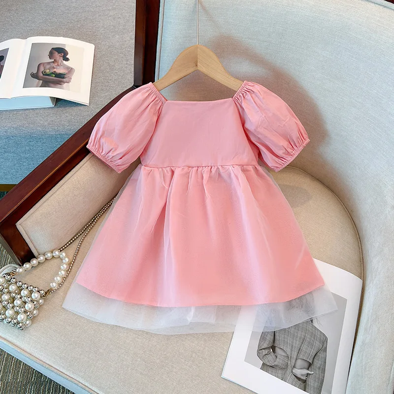 Girls' Sweet Puff Sleeve Dress Summer Children's Square Collar Floral Princess Dress Girls' Summer Bow Skirt
Girls' Sweet Puff Sleeve Dress Summer Children's Square Collar Floral Princess Dress Girls' Summer Bow Skirt