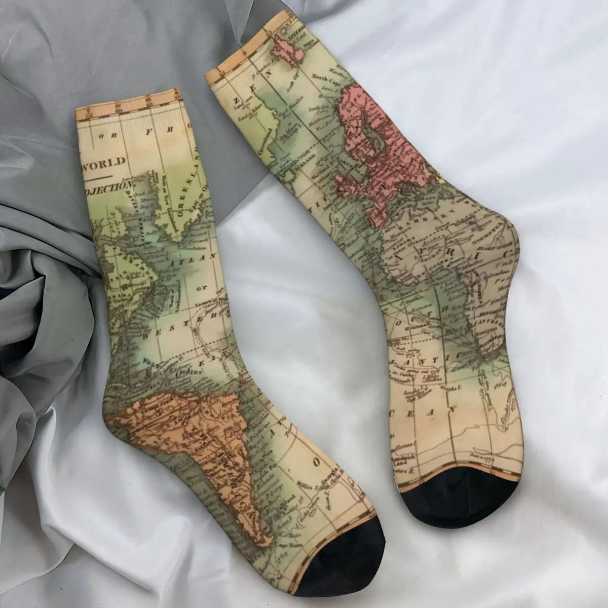 Чулки с картой мира, пара винтажных носков с картой мира 1811, мягкие дышащие модные носки, осенние уличные носки с защитой от дизайна
Чулки с картой мира, пара винтажных носков с картой мира 1811, мягкие дышащие модные носки, осенние уличные носки с защитой от дизайна